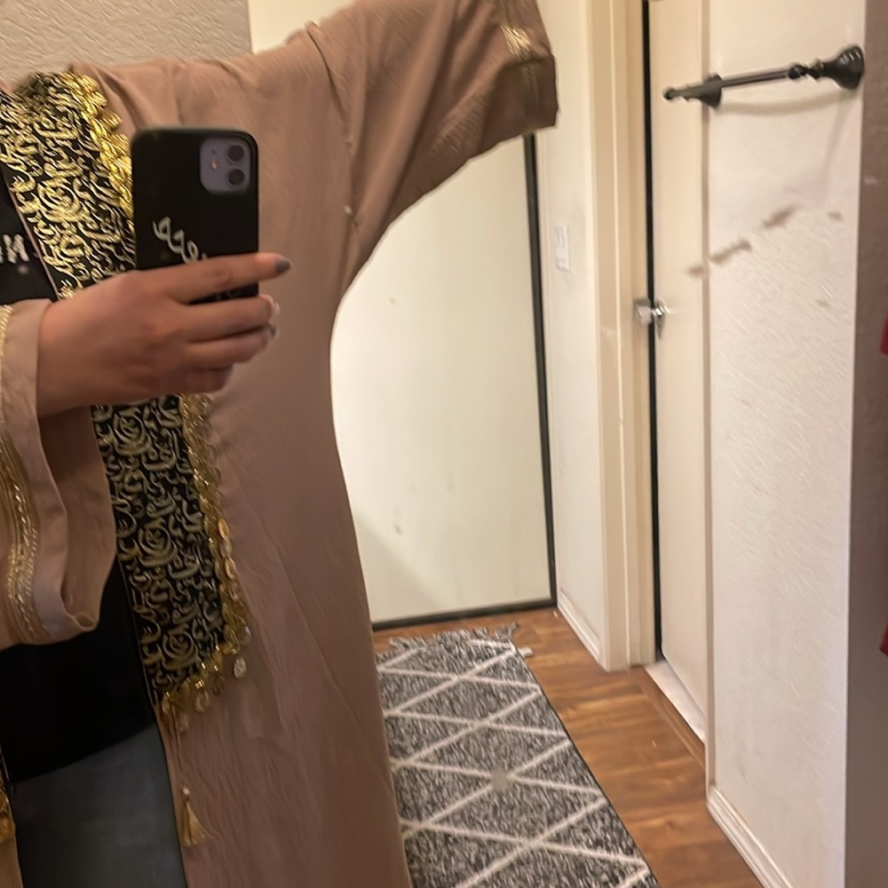 Free size Dubai abaya . Fits 6-8 - Picture 3 of 11